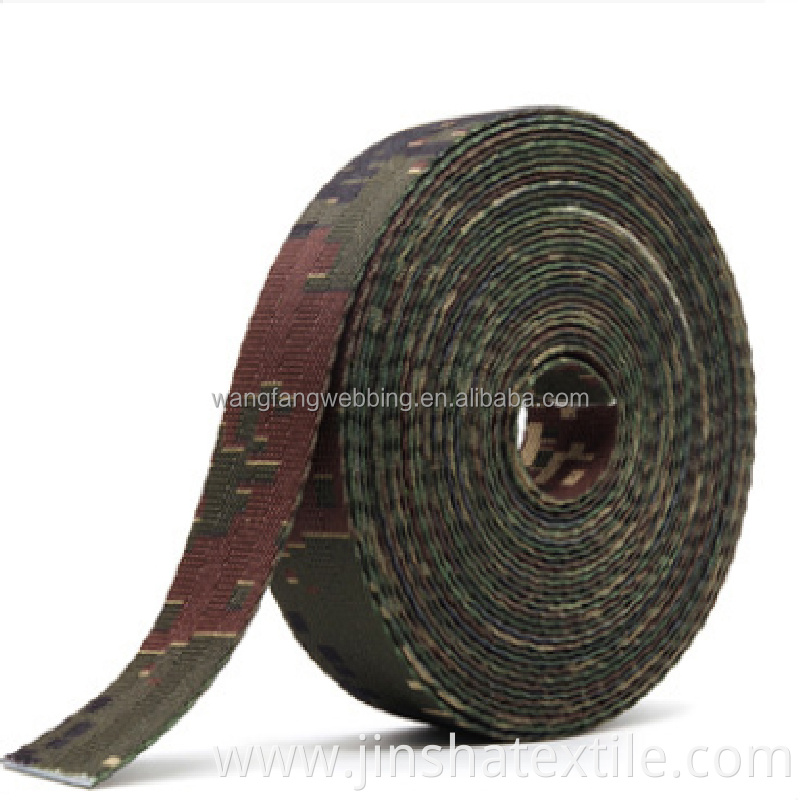 Camouflage Webbing Factory Outlet BagsHeat Transfer Webbing Tactical Belt Military Webbing Luggage Belt